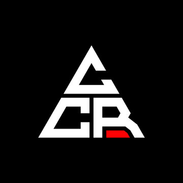 CCR triangle letter logo design with triangle shape. CCR triangle logo design monogram. CCR triangle vector logo template with red color. CCR triangular logo Simple, Elegant, and Luxurious Logo. CCR 