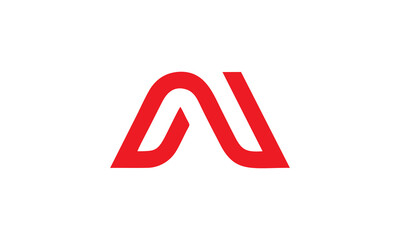 Minimalist shape letter A