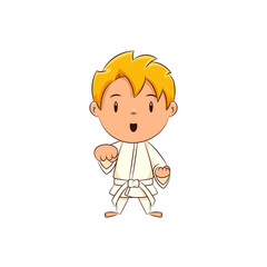 Kid karate training