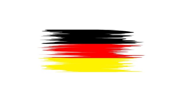 Flag of Germany animation 4k video