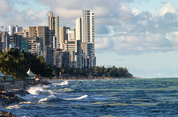 Boa Viagem Beach, Recife Pernambuco Beautiful dusk.
April 27, 2021.