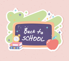 back to school blackboard