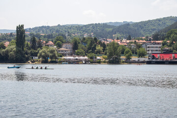 Summer view of Pancharevo lake, Bulgaria