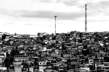 Morro do Índio bairro Jardim Ângela periferia da cidade de São Paulo, Brasil.