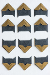 gold tipped photo corners