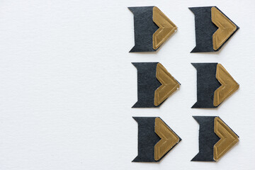 gold tipped photo corners