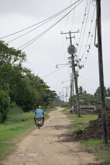 person riding a bike