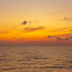 Fototapeta premium Beautiful sunset on the beach