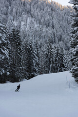 ski resort in the mountains