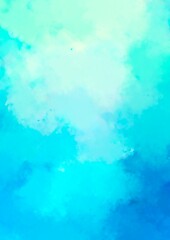 幻想的な水色のキラキラ水彩テクスチャ背景