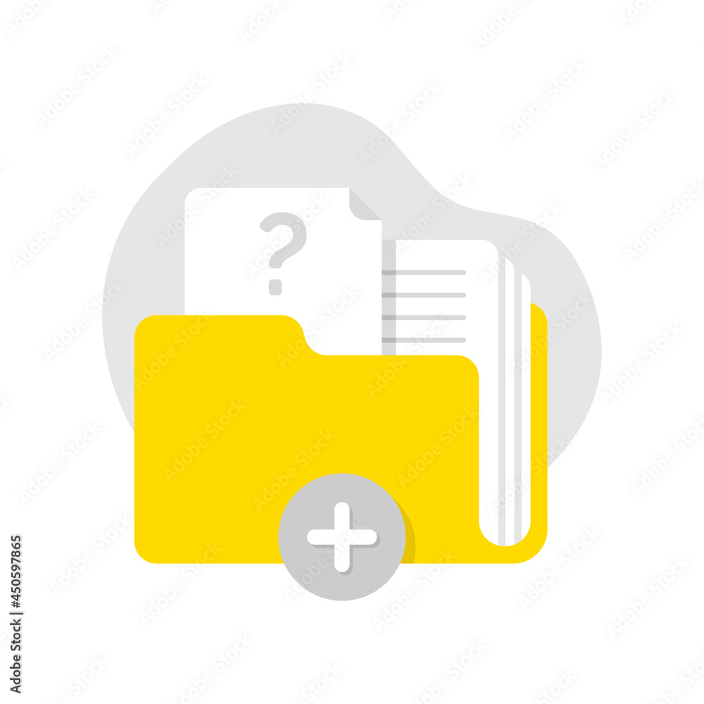 Poster data is incomplete, click or tab to add concept illustration flat design vector eps10. simple, moder