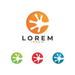 lizard logo icon vector illustration