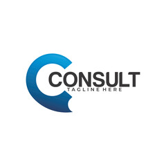 consult logo icon vector illustration