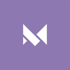 M logo design icon vector