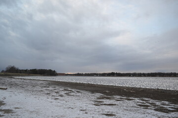 landscape with snow