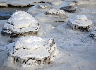 ice on the river