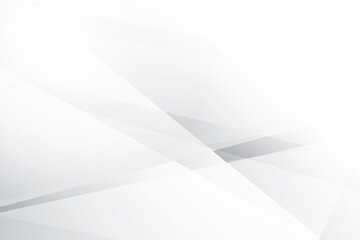 Abstract  white and gray color, modern design background with geometric shape. Vector illustration.