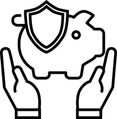 Insurance icon. Banking concept icon style