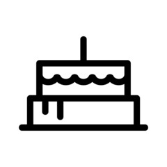 cake icon or logo isolated sign symbol vector illustration - high quality black style vector icons
