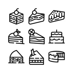 cake icon or logo isolated sign symbol vector illustration - high quality black style vector icons
