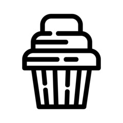 cupcake icon or logo isolated sign symbol vector illustration - high quality black style vector icons
