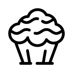 cupcake icon or logo isolated sign symbol vector illustration - high quality black style vector icons
