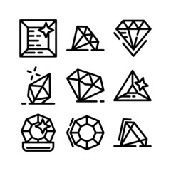 diamond icon or logo isolated sign symbol vector illustration - high quality black style vector icons
