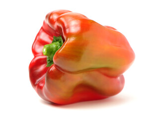 fresh red pepper on a white background