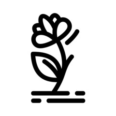 flower icon or logo isolated sign symbol vector illustration - high quality black style vector icons

