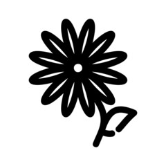 flower icon or logo isolated sign symbol vector illustration - high quality black style vector icons
