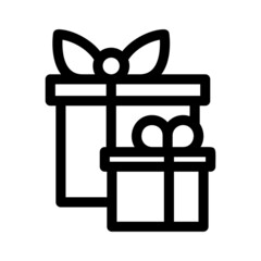 gift icon or logo isolated sign symbol vector illustration - high quality black style vector icons
