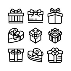 gift icon or logo isolated sign symbol vector illustration - high quality black style vector icons
