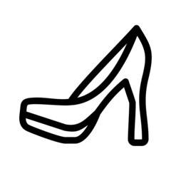 high heels icon or logo isolated sign symbol vector illustration - high quality black style vector icons
