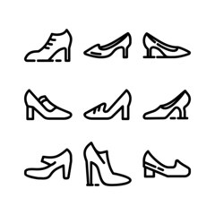 high heels icon or logo isolated sign symbol vector illustration - high quality black style vector icons
