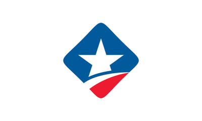 Square shape with star