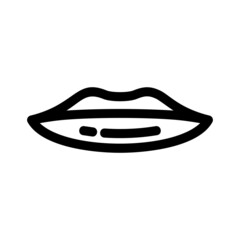 lips icon or logo isolated sign symbol vector illustration - high quality black style vector icons
