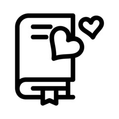 love book icon or logo isolated sign symbol vector illustration - high quality black style vector icons
