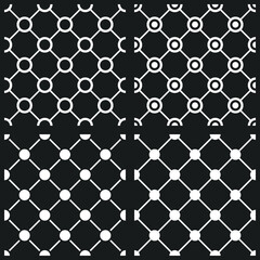 Grid line. Seamless cage texture. Vector graph seamless.