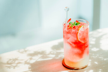 cocktail with ice