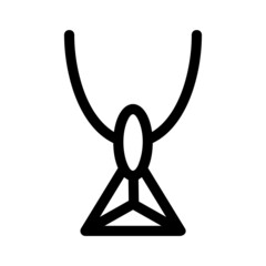 necklace icon or logo isolated sign symbol vector illustration - high quality black style vector icons
