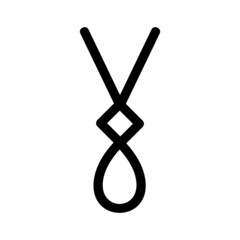 necklace icon or logo isolated sign symbol vector illustration - high quality black style vector icons
