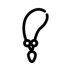 necklace icon or logo isolated sign symbol vector illustration - high quality black style vector icons
