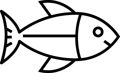 Fish icon. Supermarket concept icon style