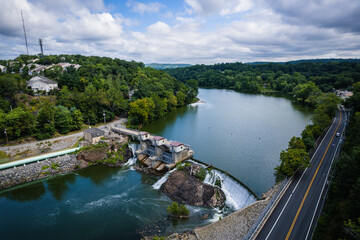Fototapeta premium Aerial Landscape of Pompton Lakes New Jersey 