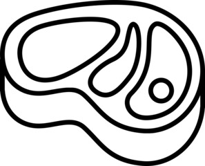 Meat icon. Supermarket concept icon style