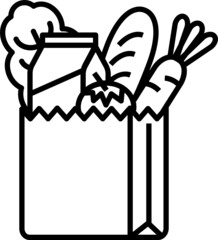 Supermarket icon. Supermarket concept icon style