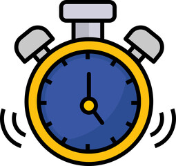 Alarm clock icon. School concept icon style