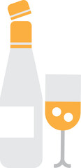Wine drinks icon. Food and drink concept icon style