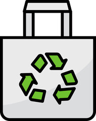 Eco bag icon. Shopping concept icon style