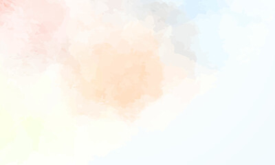 Abstract minimal pastel watercolor for background. Illustration watercolor vector background.